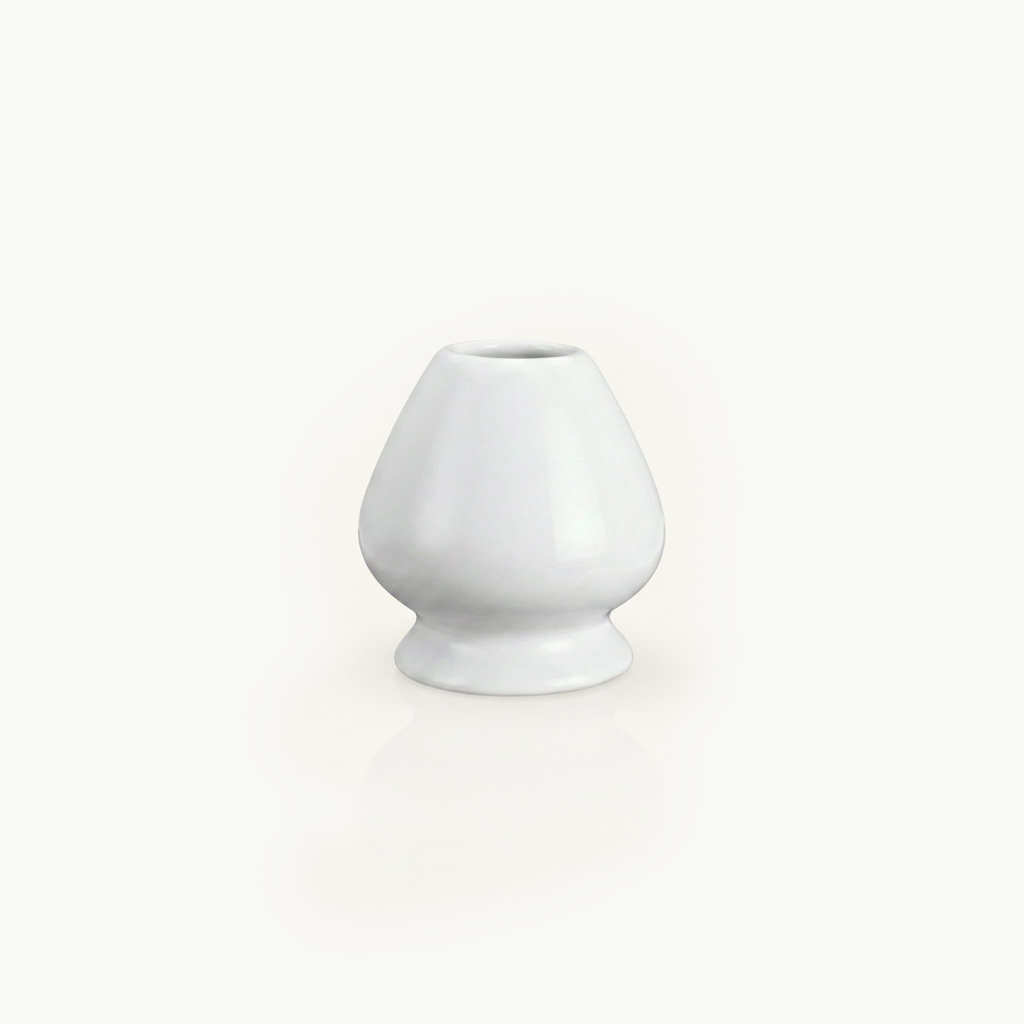 White ceramic whisk holder